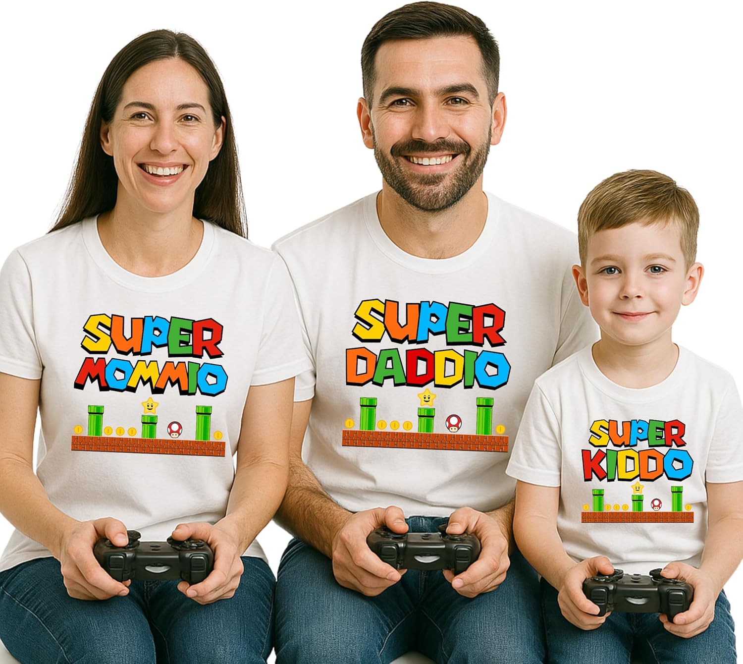 Handmade Super Dad Mom Matching T-Shirts – Super Kiddio Su...