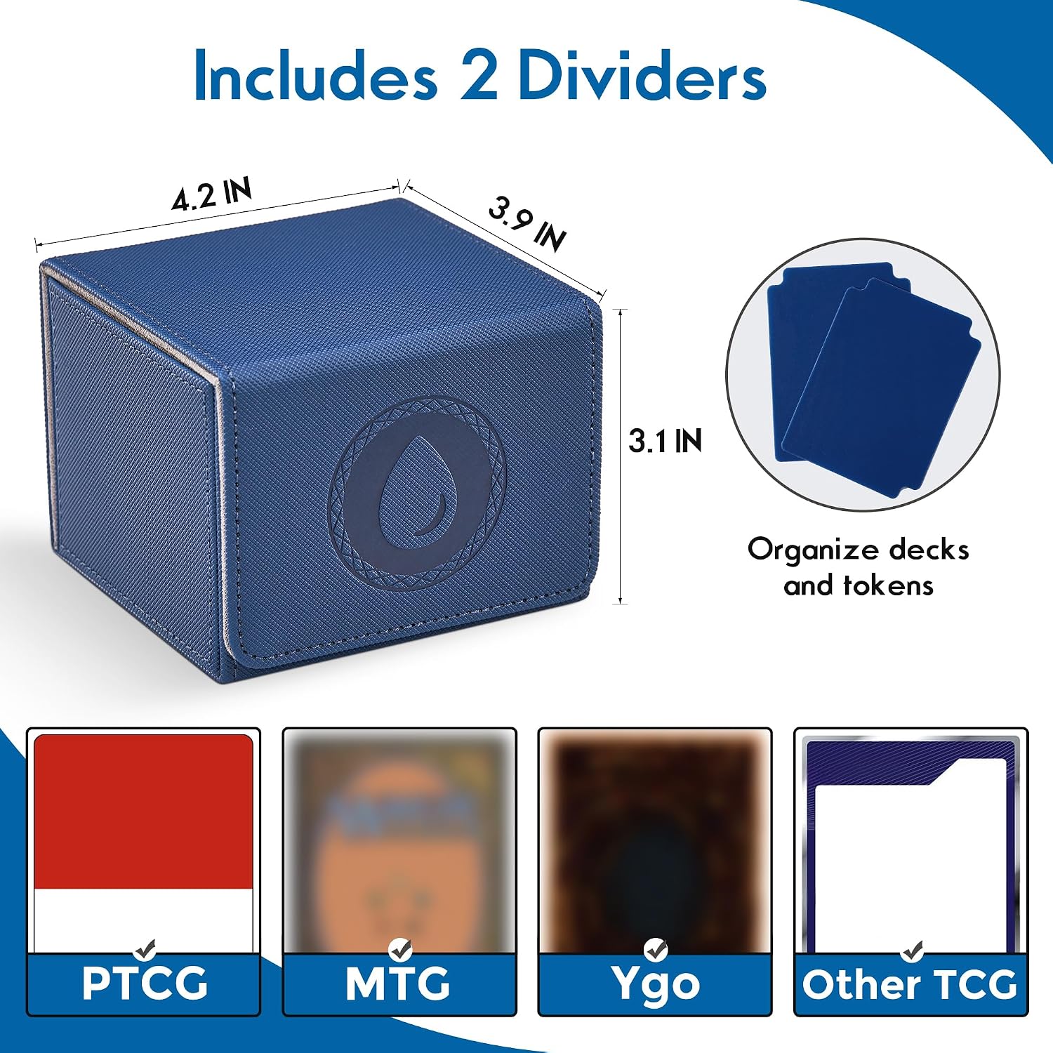 MTG Commander Deck Box Holds 100+ Double-Sleeved Cards image 3
