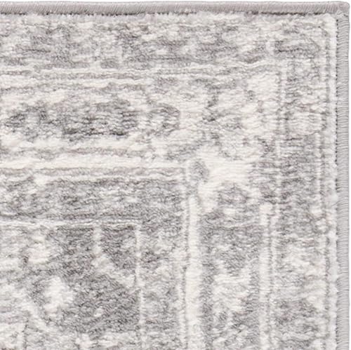 Miniatura 6 de SAFAVIEH Brentwood Collection BNT852B - Alfombra de pasillo de 2 x 6 pies, color crema y gris, no desprende pelusa, para sala de estar, entrada,