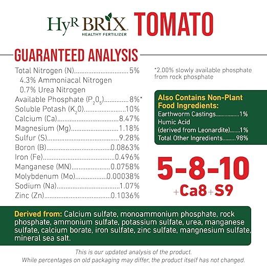 Fertilizante para Tomates 5-8-10, 20lb - con Calcio y Micronutrientes miniatura 5