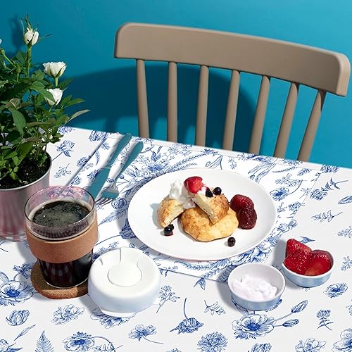 Miniatura 240 de CC HOME 1 pieza de mantel de plástico para fiesta de los 90 de 54 x 87 pulgadas de largo, mantel vintage retro de los 90 de hip hop, tema de 1990