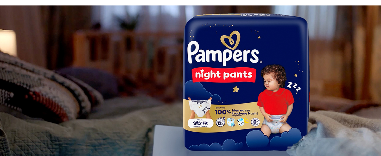 Pampers Baby Dry Night Pants Luierbroekjes Maat 4  9 15kg Maandbox 1 X 180 Luiers 702726889