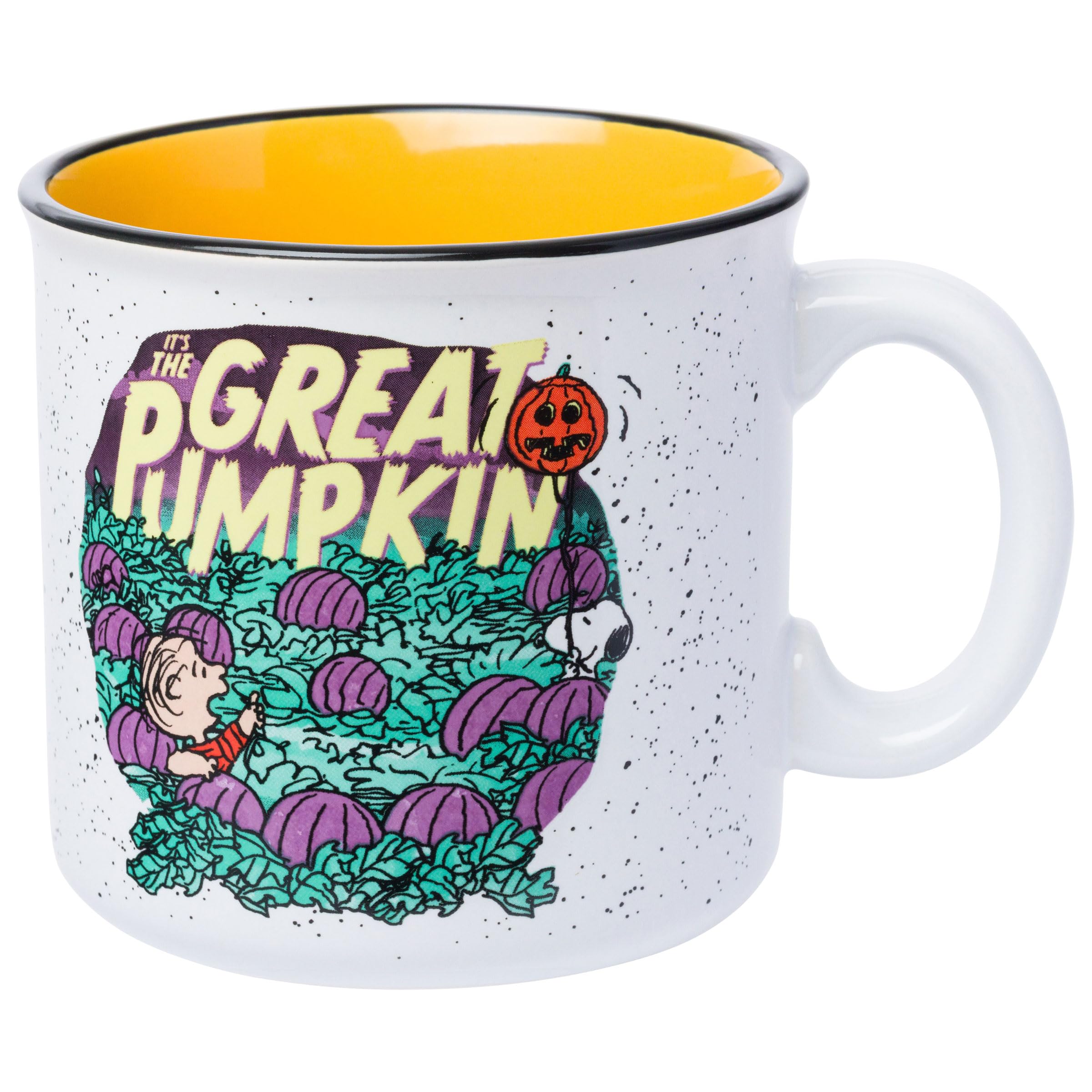 Silver Buffalo Peanuts The Great Pumpkin 20oz Ceramic Camper Mug