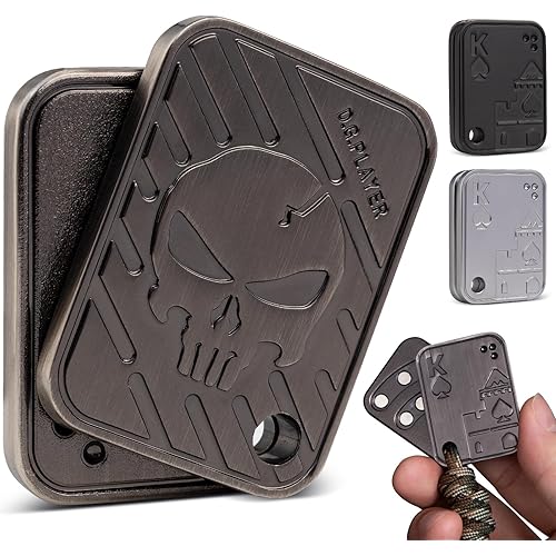 Fidget Toys Adults- Magnetic Metal EDC Fidget Slider for ADHD, Relieve Stress, Tension, Anxiety - Focus - Find Inspiration, Backpack, Purse Hanging Decoration (Alloy, Grey)