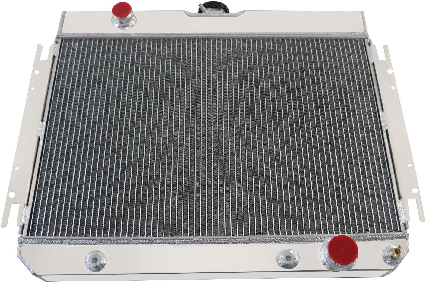 3 Row Core Aluminum Radiator for 1963-1968 Chevy Belair Impala El Camino Chevelle Caprice Biscayne All Engines 1964 1965 1966 1967 63 64 65 66 67 68