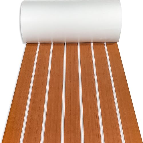 Trademark Innovations Espuma EVA barco Decking barco espuma espuma espuma Mat para el suelo de la piscina para el patio exterior