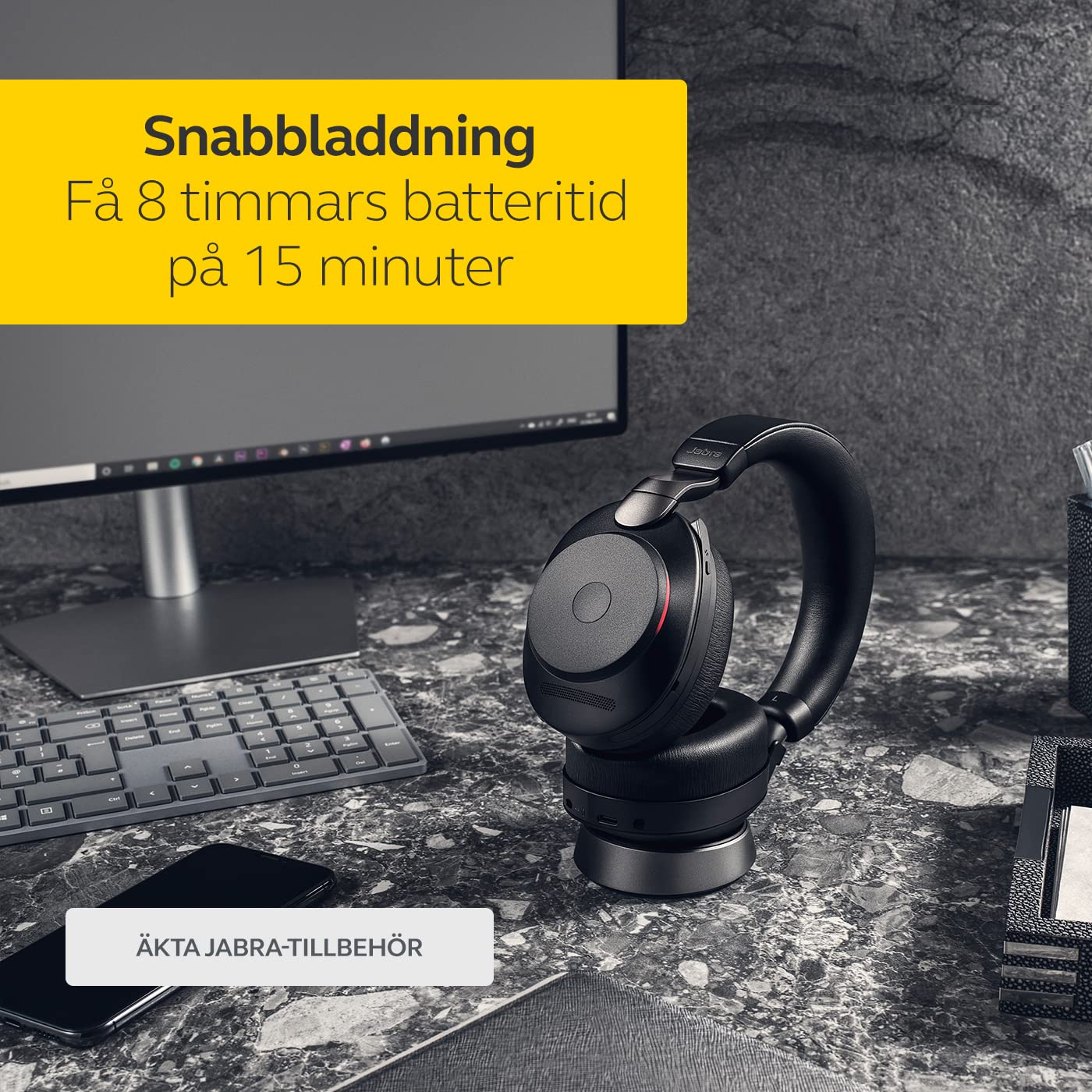 Jabra Evolve2 85 Headphone Stand- Headset Charging Station with