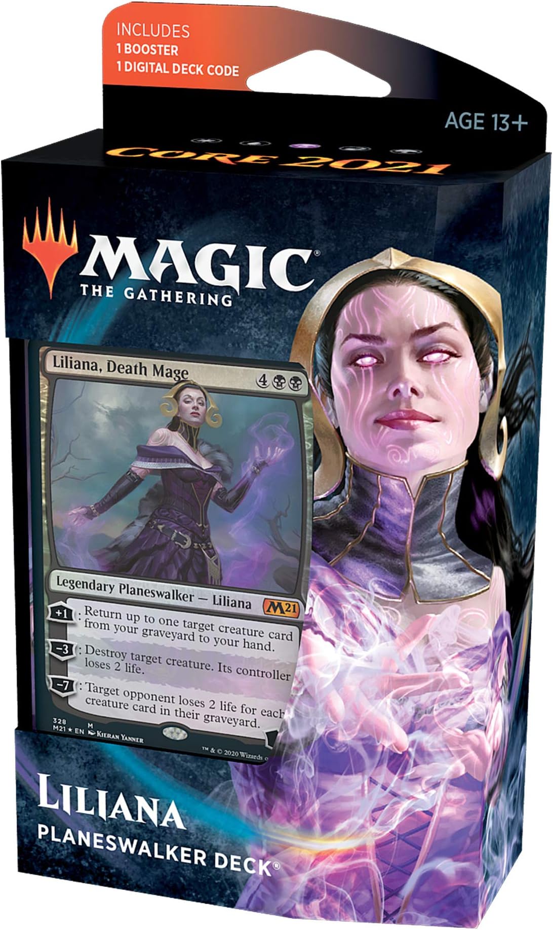 Liliana Death Mage Planeswalker Deck | Core Set 2021 (M21) | 60 Card Starter Deck