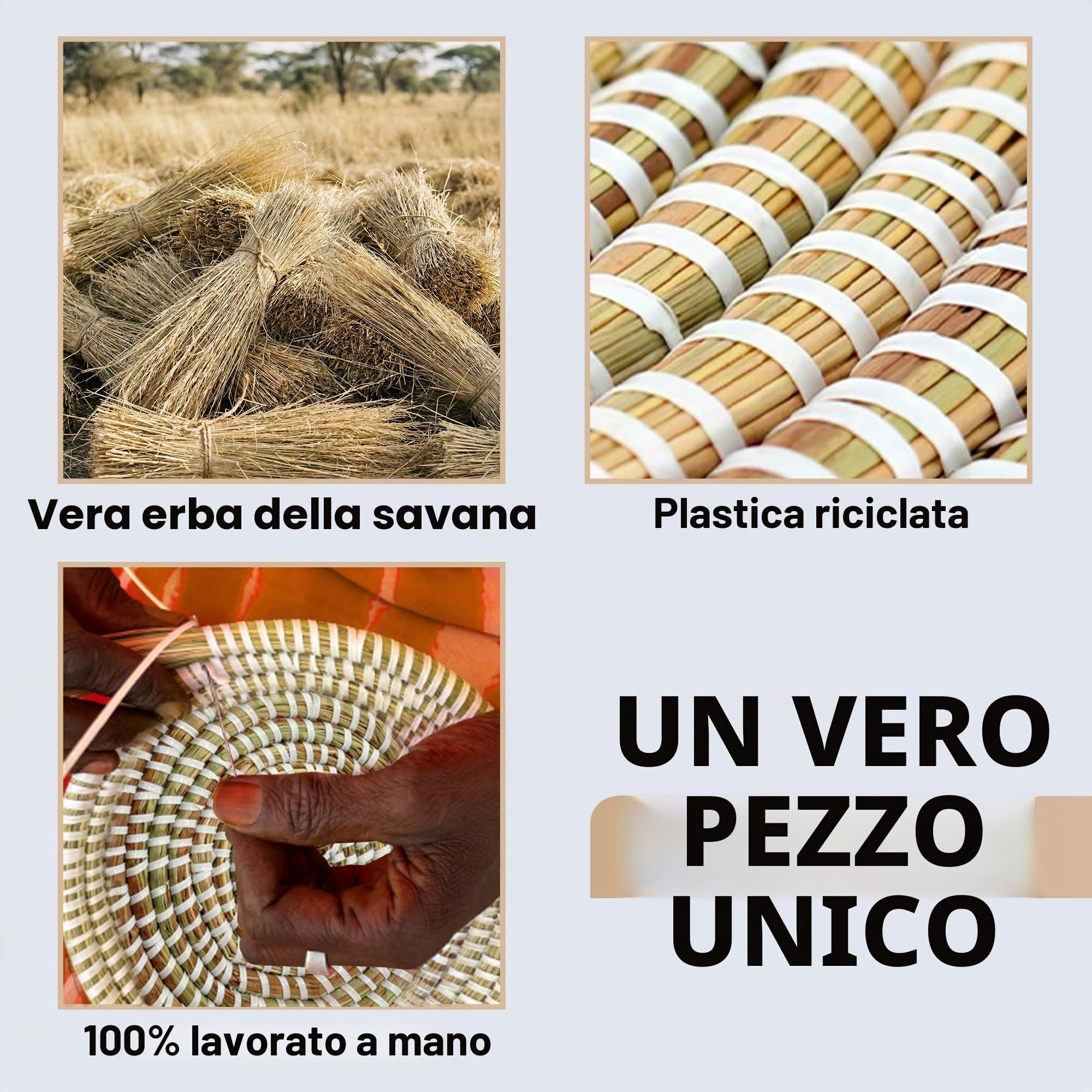 YAADU XL Cesto per la biancheria con coperchio 50L - Cesto intrecciato, cesto per giocattoli, cesto per la biancheria, raccoglitore per la biancheria Modello Numu (Bianco-Ato-Rettangolare)