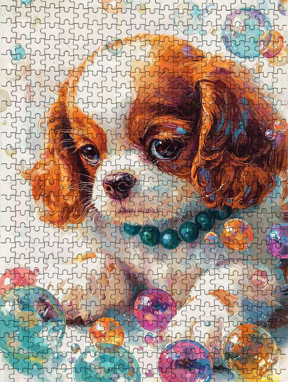 Puzzle 5000 elementów, puzzle dla dorosłych artystyczny pies perłowy puzzle, gra puzzli, drewniane układanki, niemożliwe klasyczne układanki, do gry edukacyjnej wyzwanie zabawki, rodzinne układanki