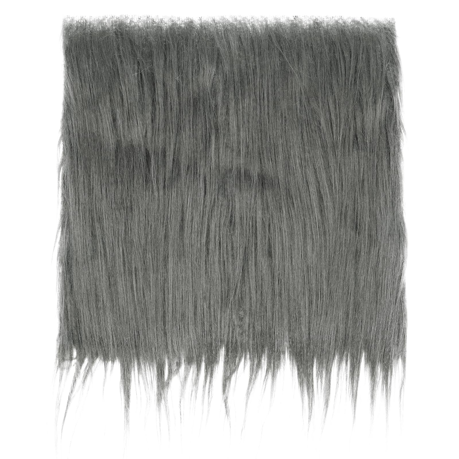 PATIKIL Plush Faux Fur Fabric Square, 10" x 10" Fluffy Faux Fur Patches Cuts for DIY Crafts Christmas Halloween Gnome Beard, Grey