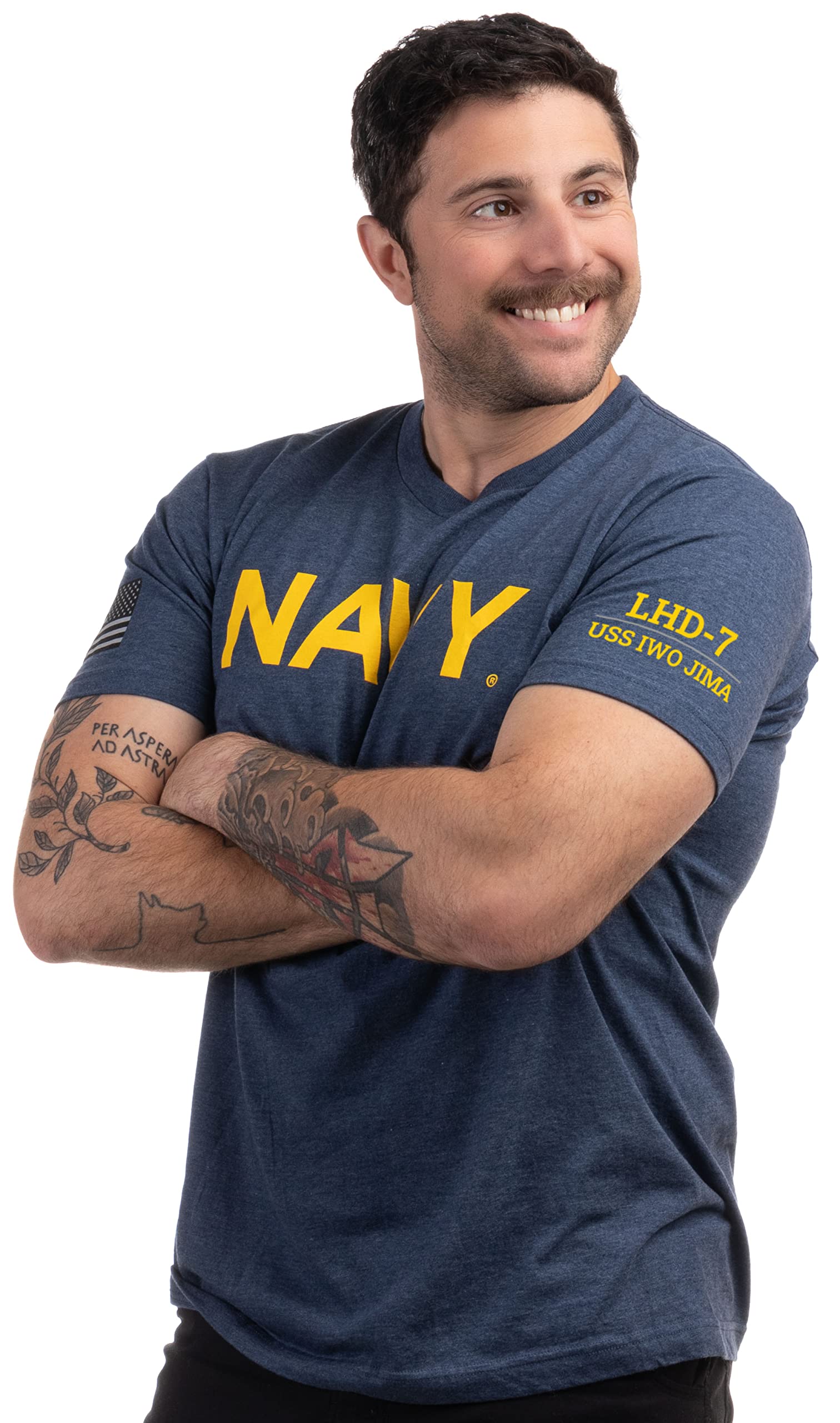 Snapklik.com : USS Iwo Jima, LHD-7 U.S. Navy Sailor Veteran USN United  States Naval T-Shirt For Men Women, image size:1512x2560