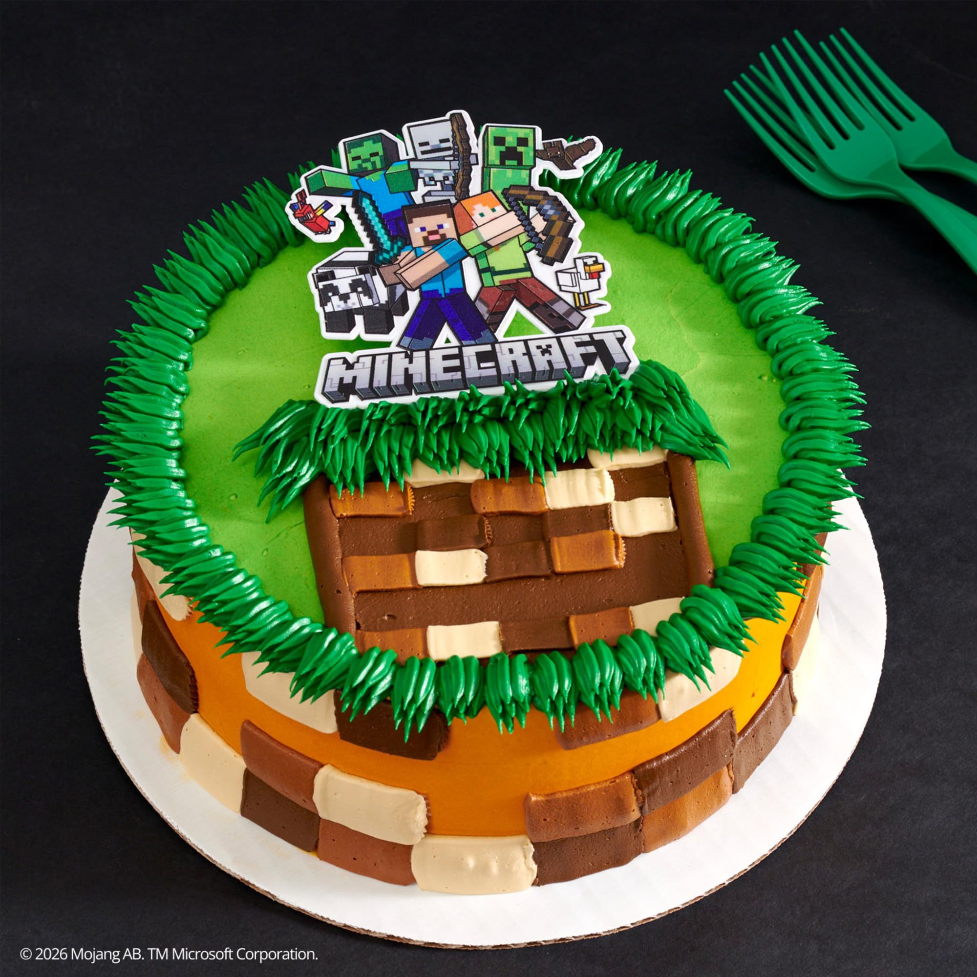 Amazon.co.jp: Minecraft ケーキトッパー、スティーブ、アレックス