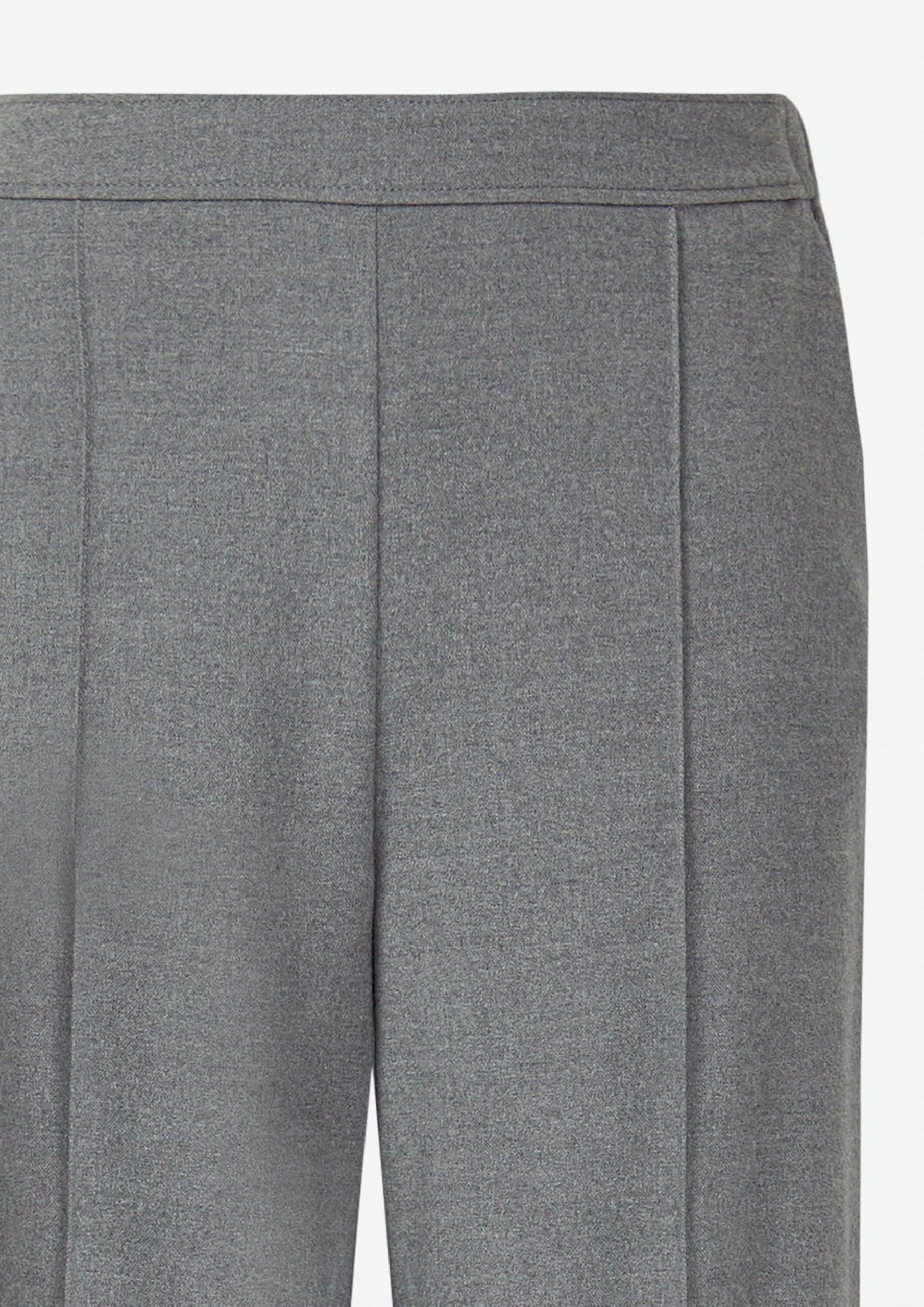 Comma Marlenehose aus weichem Flanell mit Elastikbund