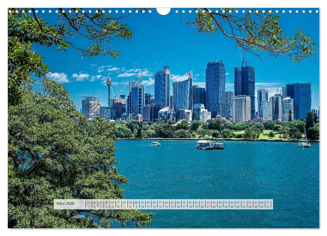 Sydney - Australien (Wandkalender 2026 DIN A3 quer), CALVENDO Monatskalender: Australiens Metropole am Südpazifik (CALVENDO Orte)