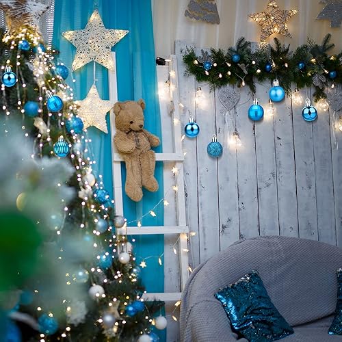 Miniatura 3 de 36 adornos de bolas de Navidad de plástico para colgar, bolas de Navidad, decoración para árbol con lazo para colgar, Navidad, fiesta de Halloween,