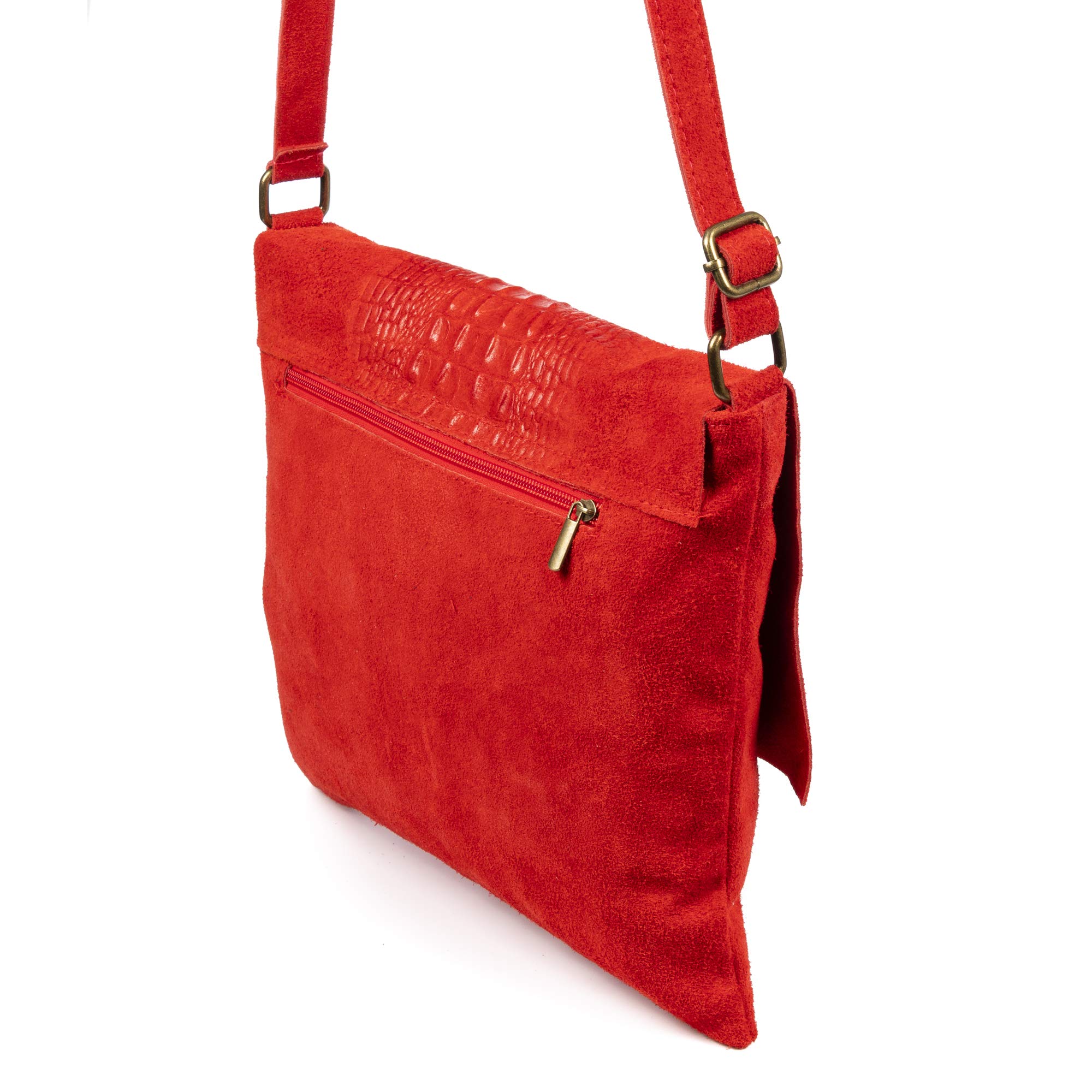 Firenze ARTEGIANI. Daniela Borsa a tracolla da donna. Vera pelle scamosciata. Borsa a tracolla da donna. Made in Italy. Vera Pelle Italiana.34x5x31 cm