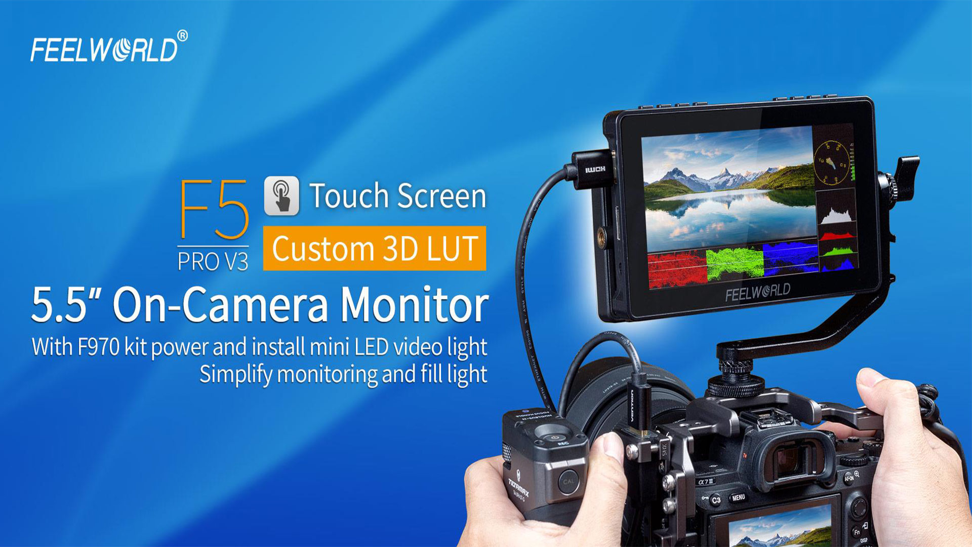 Amazon.com : FEELWORLD F5 Pro V4 6 Inch Touch Screen DSLR Camera