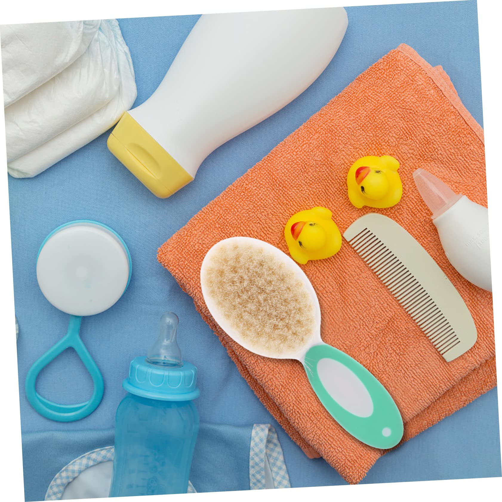 VICASKY 3sets Small Toddler Hair Kids Hair Brush Gentle Wool Bristles for Kids Comb 2pcs*3