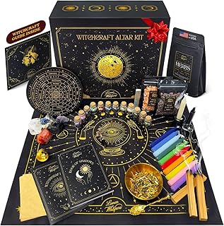 Large Witchcraft Kit 73 pcs – Premium Witch Kit for Beginners – Wiccan S...