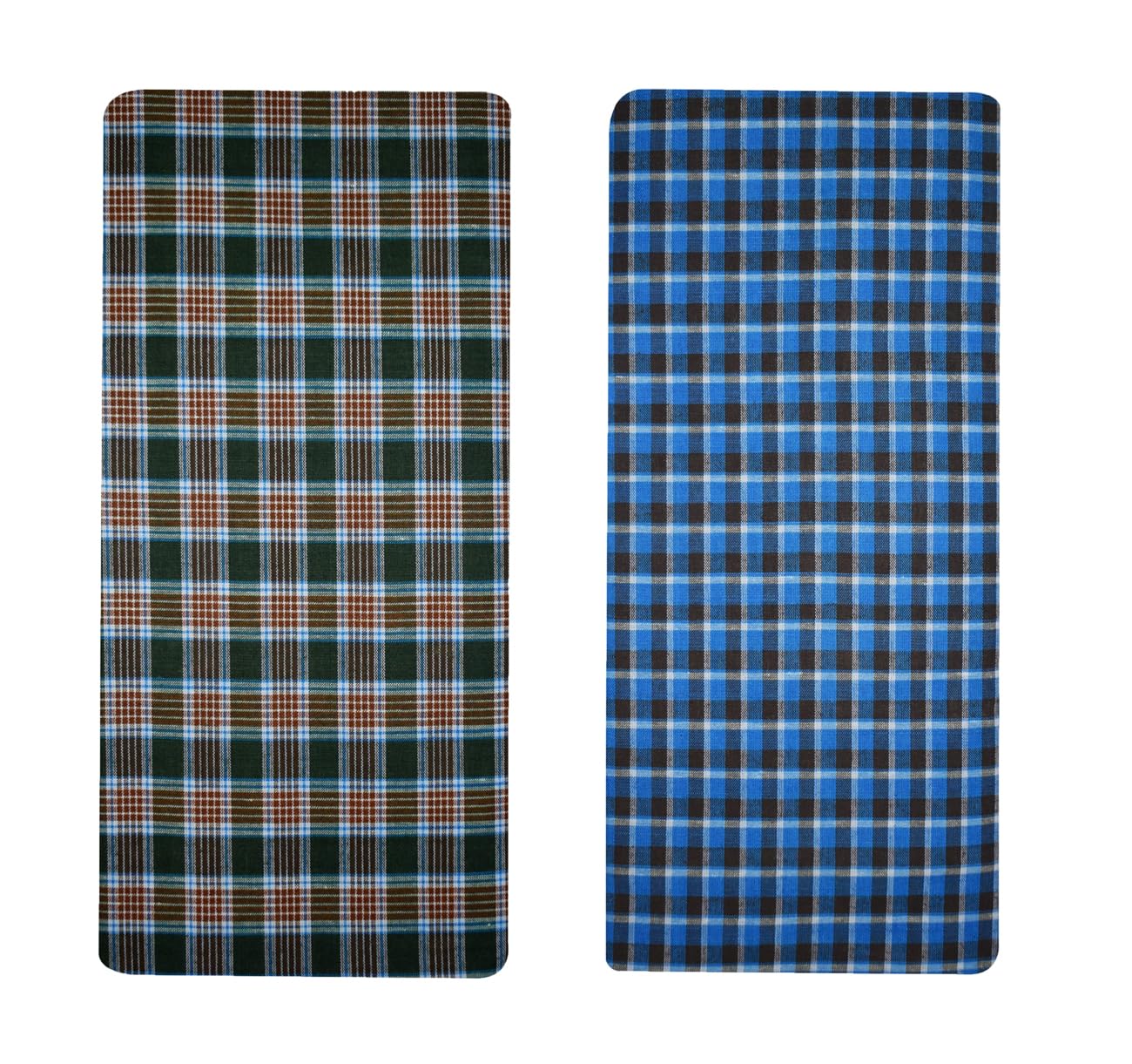 blue leaf Men's Cotton Multi Color Lungis (Set of 3)-picture-33