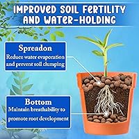 Vista 2 de ZeeDix 2LBS de guijarros de arcilla expandida para hidroponía - Bolas hidroneutrales de pH 4mm-16mm, guijarros ligeros de arcilla Leca para drenaje