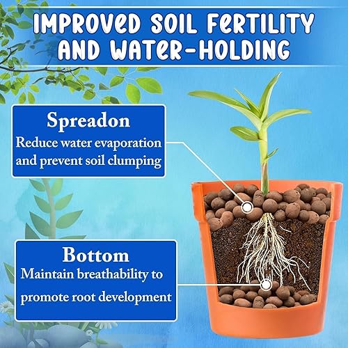 Miniatura 2 de ZeeDix Guijarros de arcilla expandida de 2 libras para hidroponía, bolas hidrográficas de pH neutro de 4 a 0.630 in, guijarros ligeros de arcilla