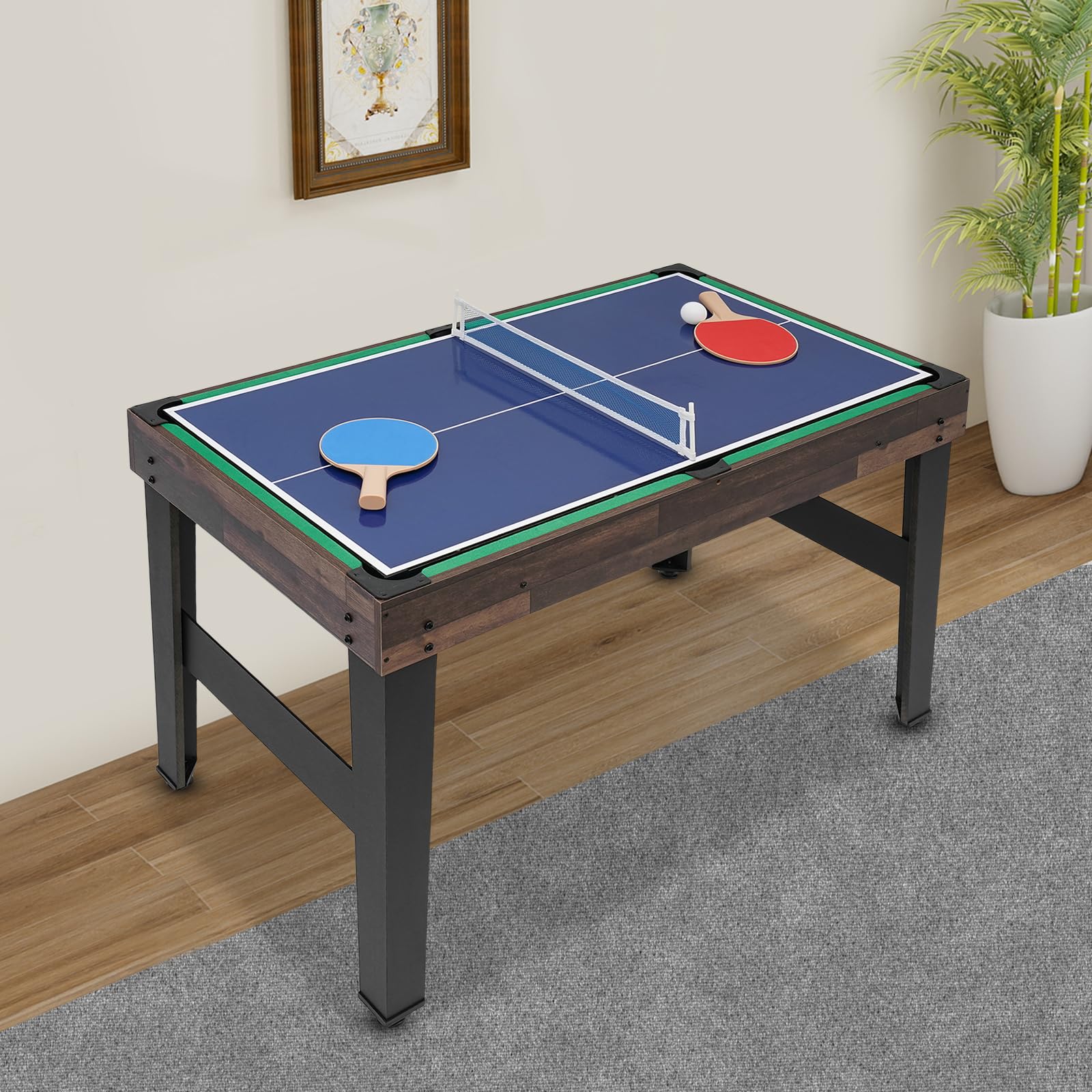 Mesa de juego 10 en 1, mesa multijuego, los mejores deportes de billar para niños y adultos, diversión familiar para el hogar, MDF metal compacto, para niños y adultos a partir de seis años, 122 x 60
