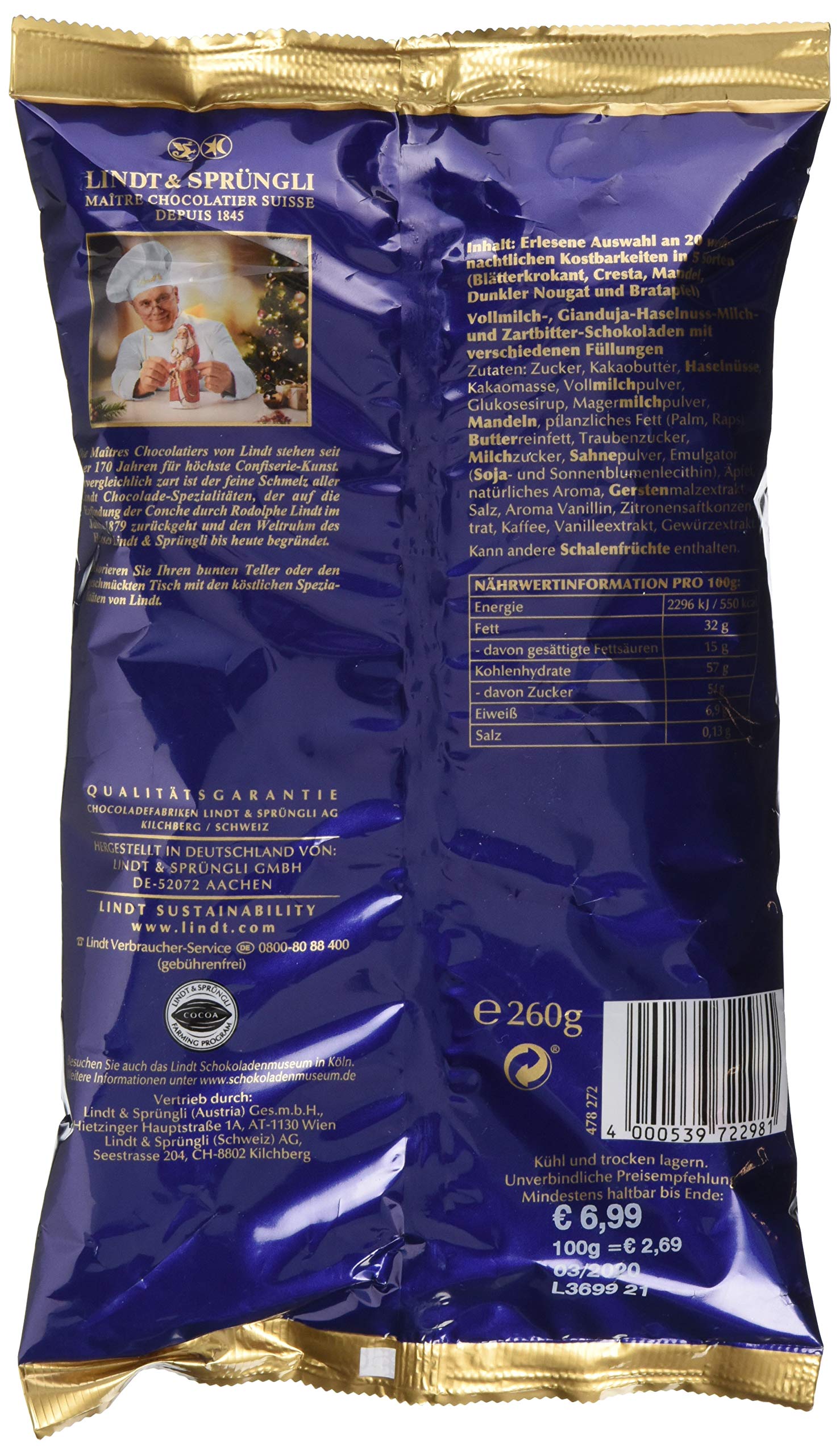 Lindt Klassiker XXL Mischbeutel 260 g