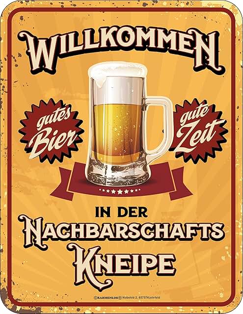 Blechschild