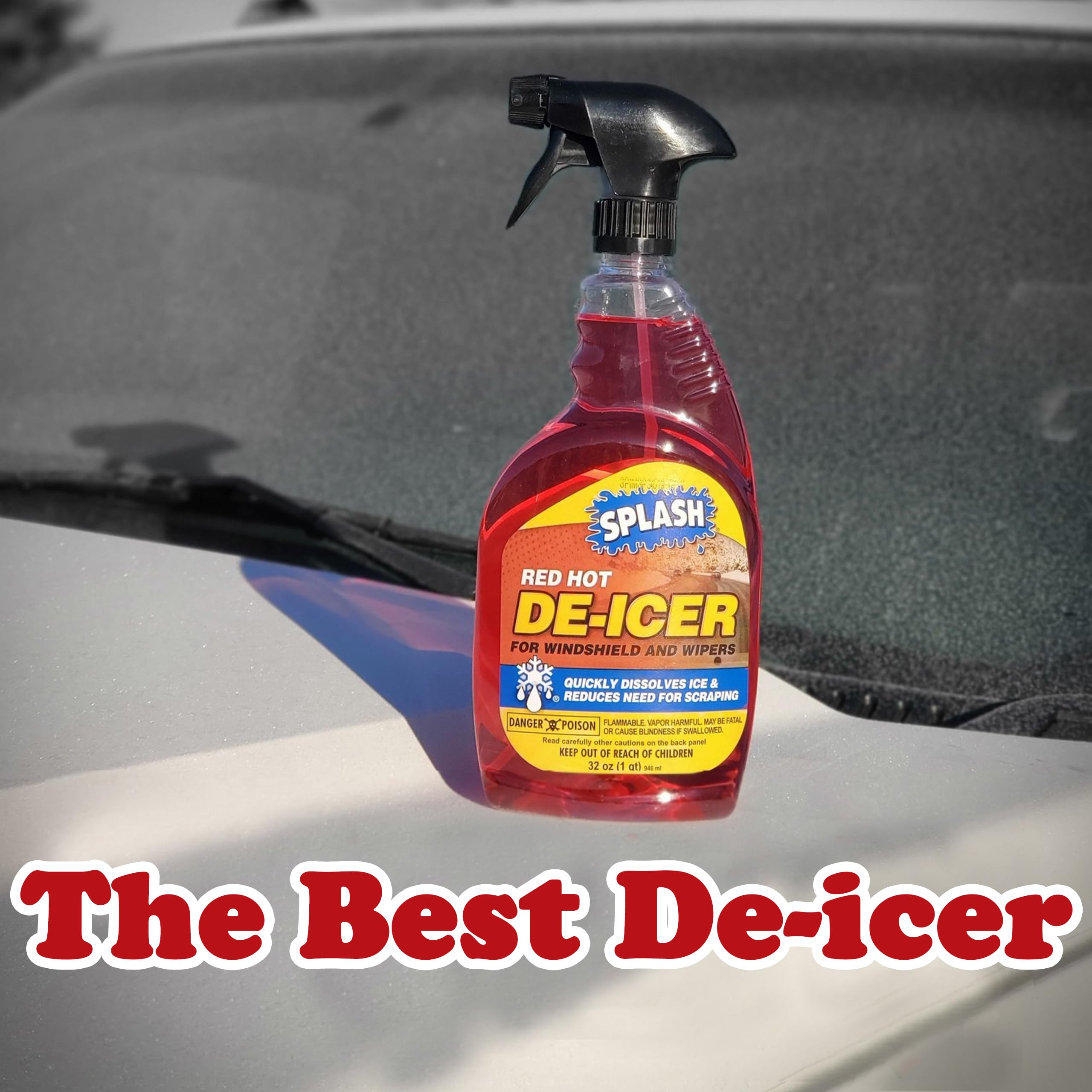 Amazon.com: Splash Red Hot De-icer Windshield Trigger Spray 32