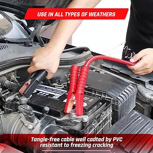 Miniatura 8 de Kit de emergencia para automóvil de 298 piezas, kit de emergencia para automóvil con cables de puente, kit de emergencia para vehículos, kit de