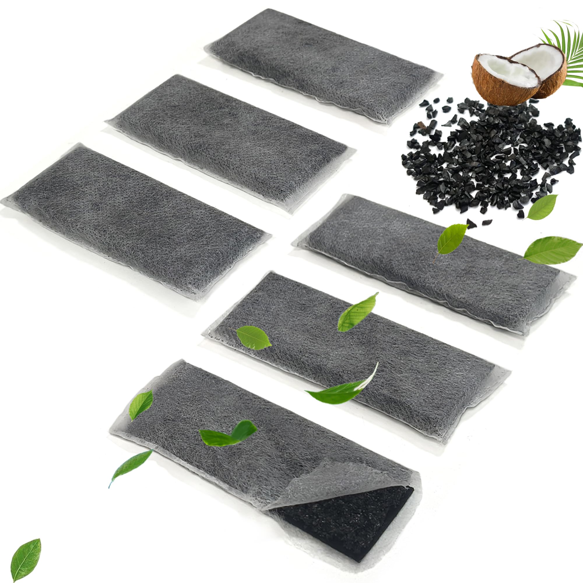 NewKe 6 Pack Carbon Filter Refill for PK-2 Produce Keeper Plus, Odor Eliminator for FRIGIDAIRE Gallery Models GRMG2272BF, GRMC2273BD, GRMC2273BF,