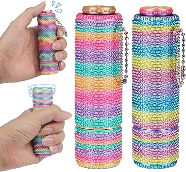 New Little Ouchies Pain Fidget - Spiky Grippie Stim Keychain for Adults