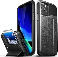 Vista 32 de Vena vCommute - Funda tipo cartera compatible con Apple iPhone 11 Pro Max (6.5 pulgadas 2019), (protección contra caídas de grado militar) con tapa