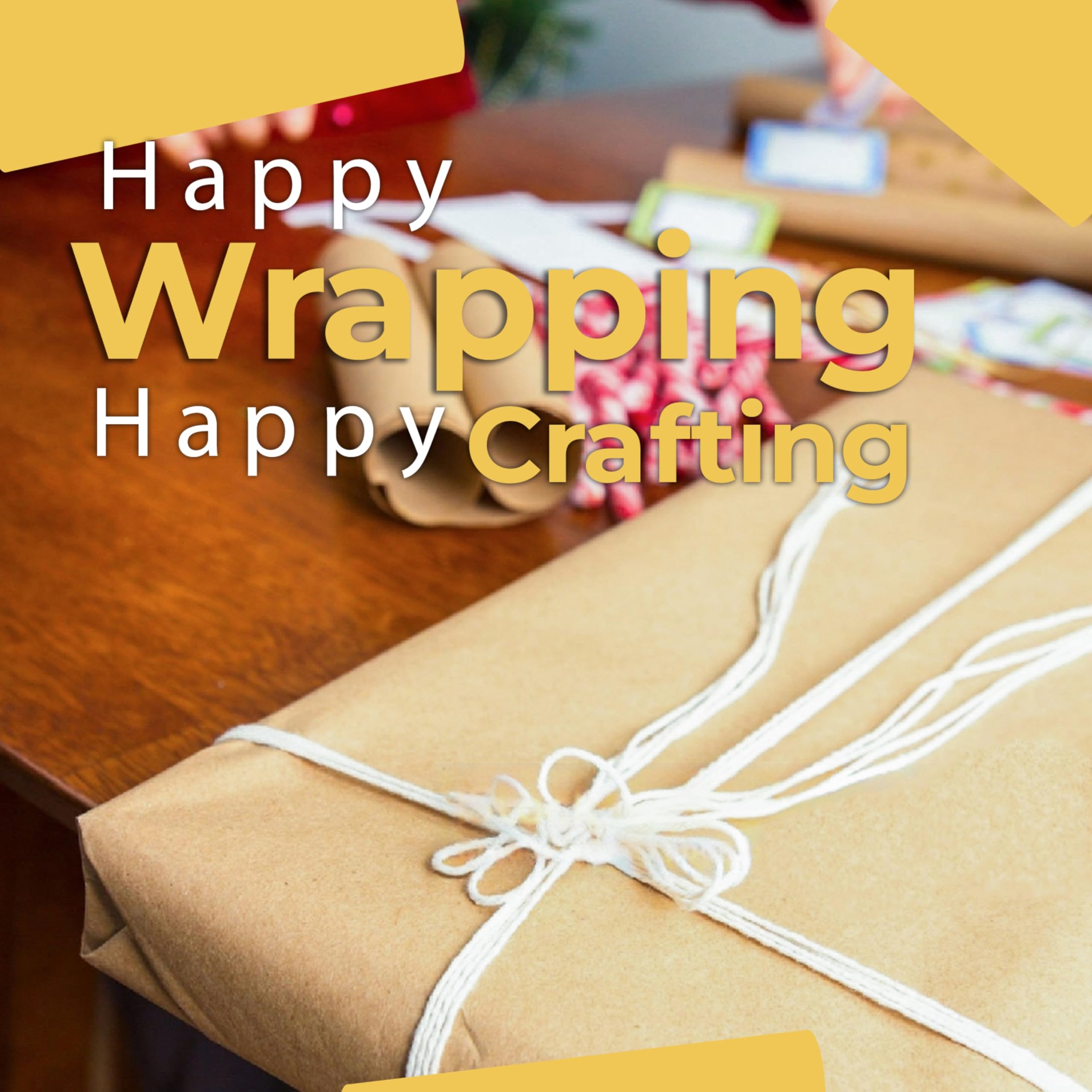 Natürliches Kraftpapier, 45,1 x 3,352,8 cm, braune Rolle, Geschenk- und Versandpapier, perfekt zum Basteln und Verpacken von Crown Display