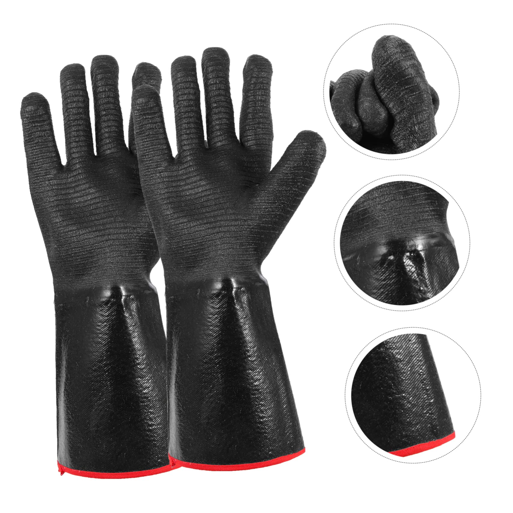 Holibanna Guantes De Neopreno Resistentes Al Calor Guantes Para Asar Protectores De Manos Para Barbacoa Impermeables Para Cocinar