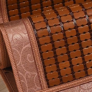 Summer Sleeping Mat Foldable Summer Bed Mat Cool Sleeping Mattress Cooling Bed for Home School Dormitory,Brown,150 * 195cm