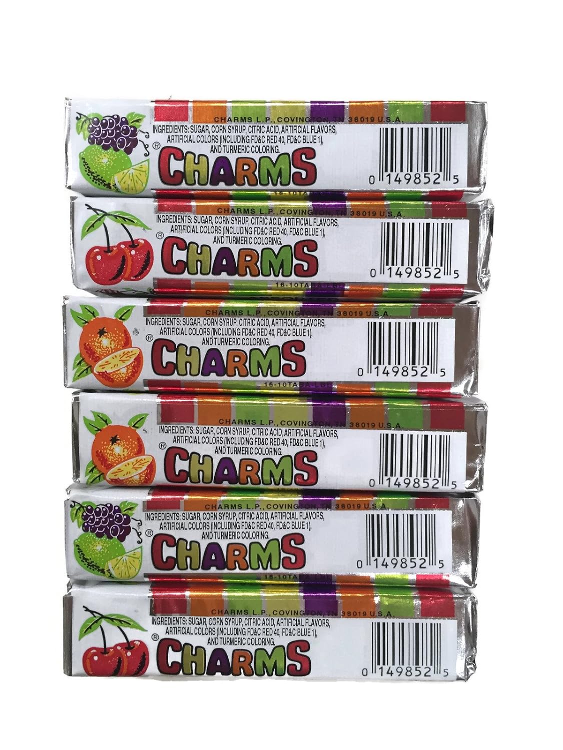 Assorted Charms Candy, 1 Oz. Rolls (Set of 6)