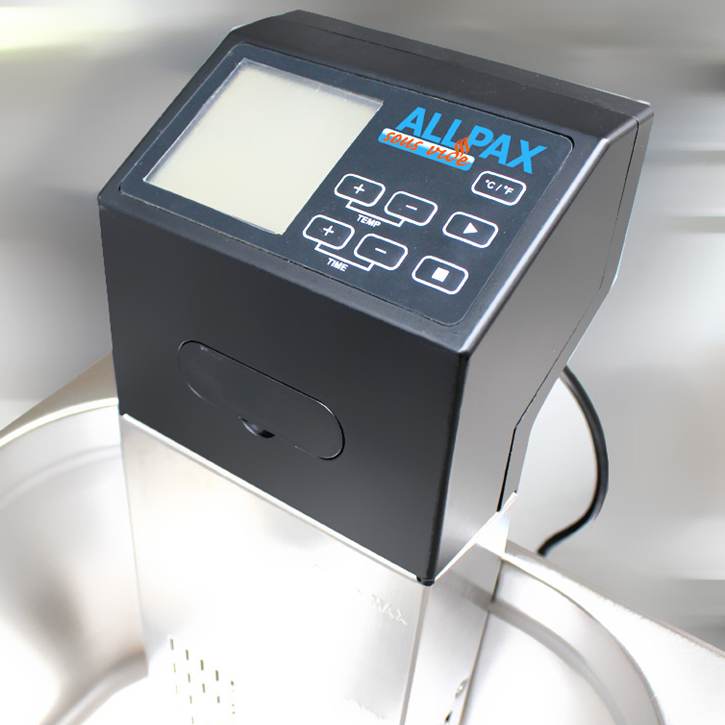 Allpax SV 2 Thermoplongeur sous vide, Cuisson au bain-marie professionnel jusqu’à 30 L, Cuisson sous vide à température ambiante, Écran LCD avec panneau de réglage, 1400 W