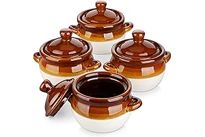 LOVECASA 22 OZ French Onion Soup Bowls with Lids: Enhance Your Culinary Experience