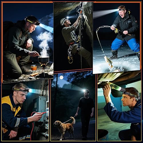 Miniatura 8 de YNYS Linterna frontal LED recargable súper brillante 90000 lúmenes, faros brillantes de 60 horas con sensor y pantalla digital, zoom, 12 modos,