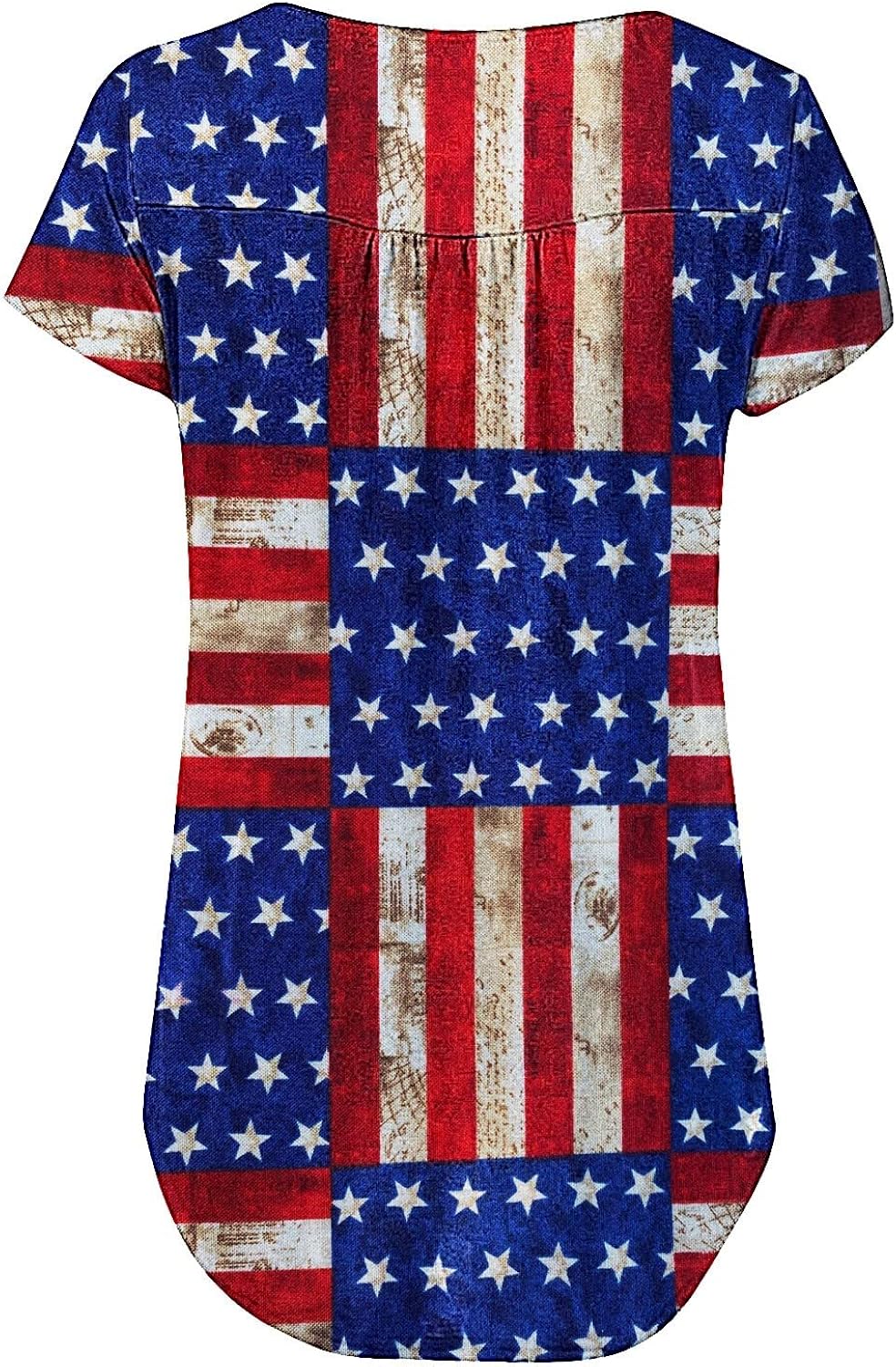 Miniatura 3 de Camisetas de manga corta con estampado del Día de la Independencia, camisetas y blusas casuales de verano para mujer, Día de la Independencia