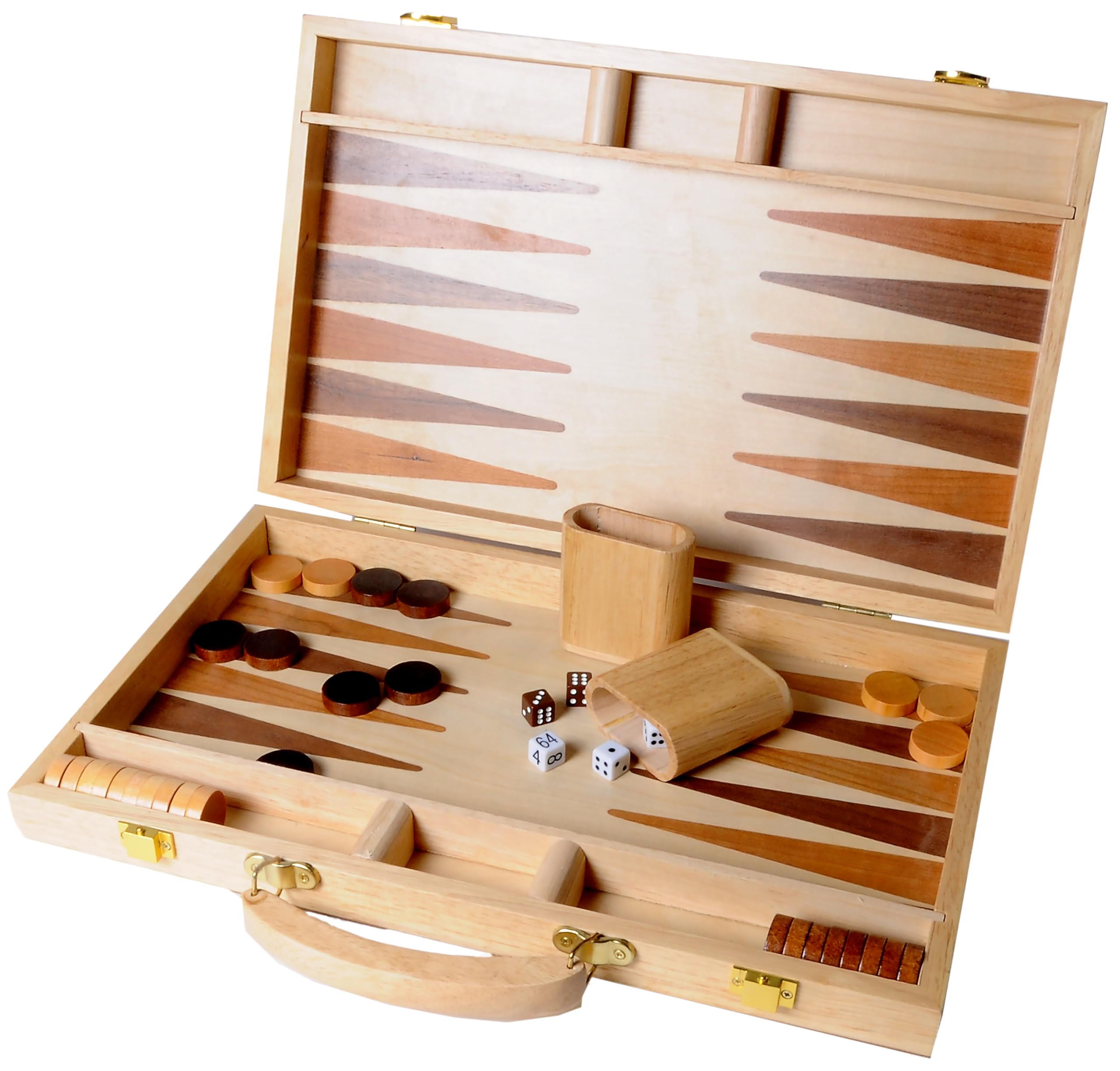 Engelhart - Juego de Backgammon de Madera con Incrustaciones - 150536