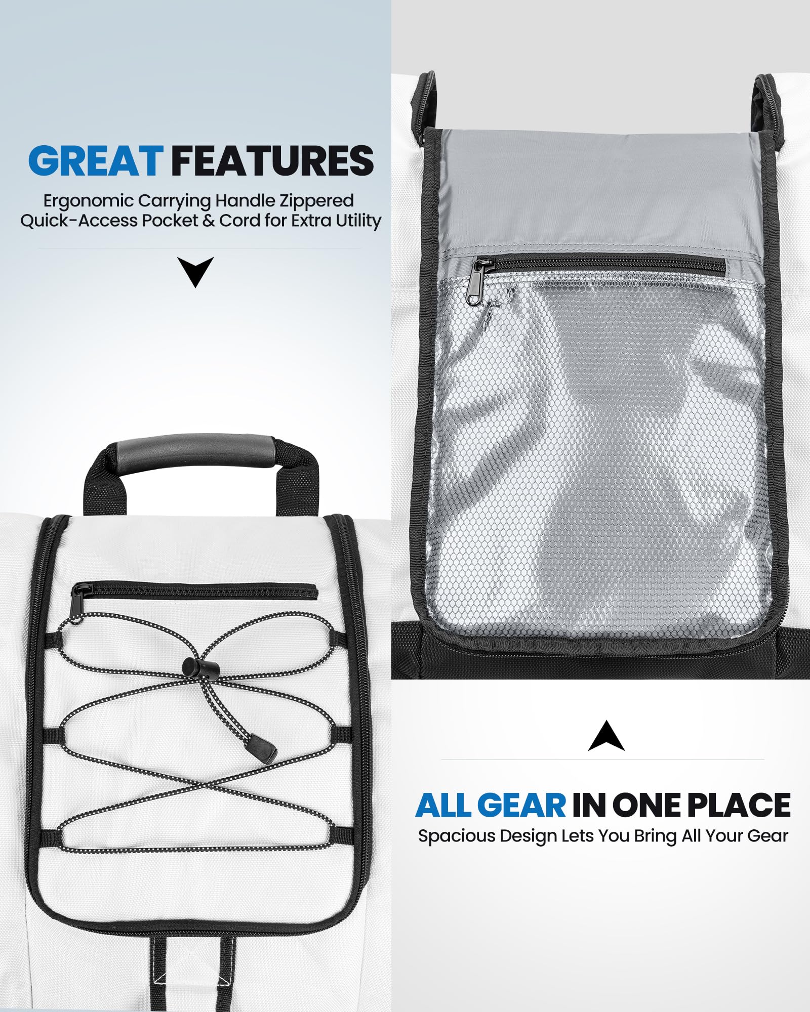 OutdoorMaster Bolsa para Botas 50 L Impermeable para Esquí y Snowboard