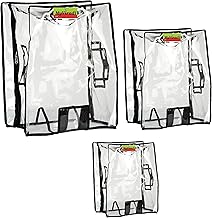 MyViradi® PVC Transparent Luggage Waterproof Cover Suitcase for Aristocate, American Turister, Safari, VIP (for Hard Luggage/Suitcase, Combo of 3 (22+26+30))