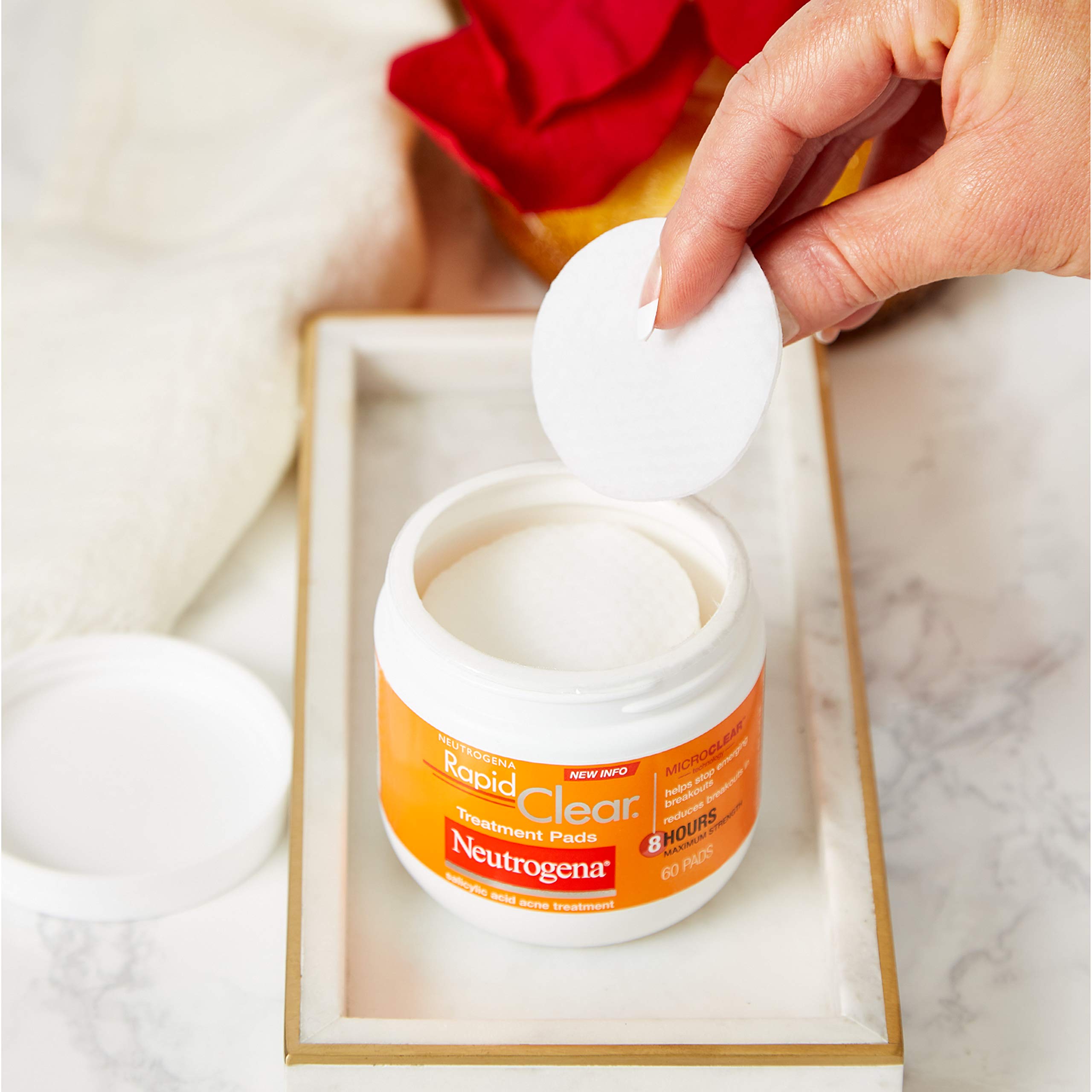 Neutrogena Rapid Clear Maximum Strength Acne Face Pads with 2