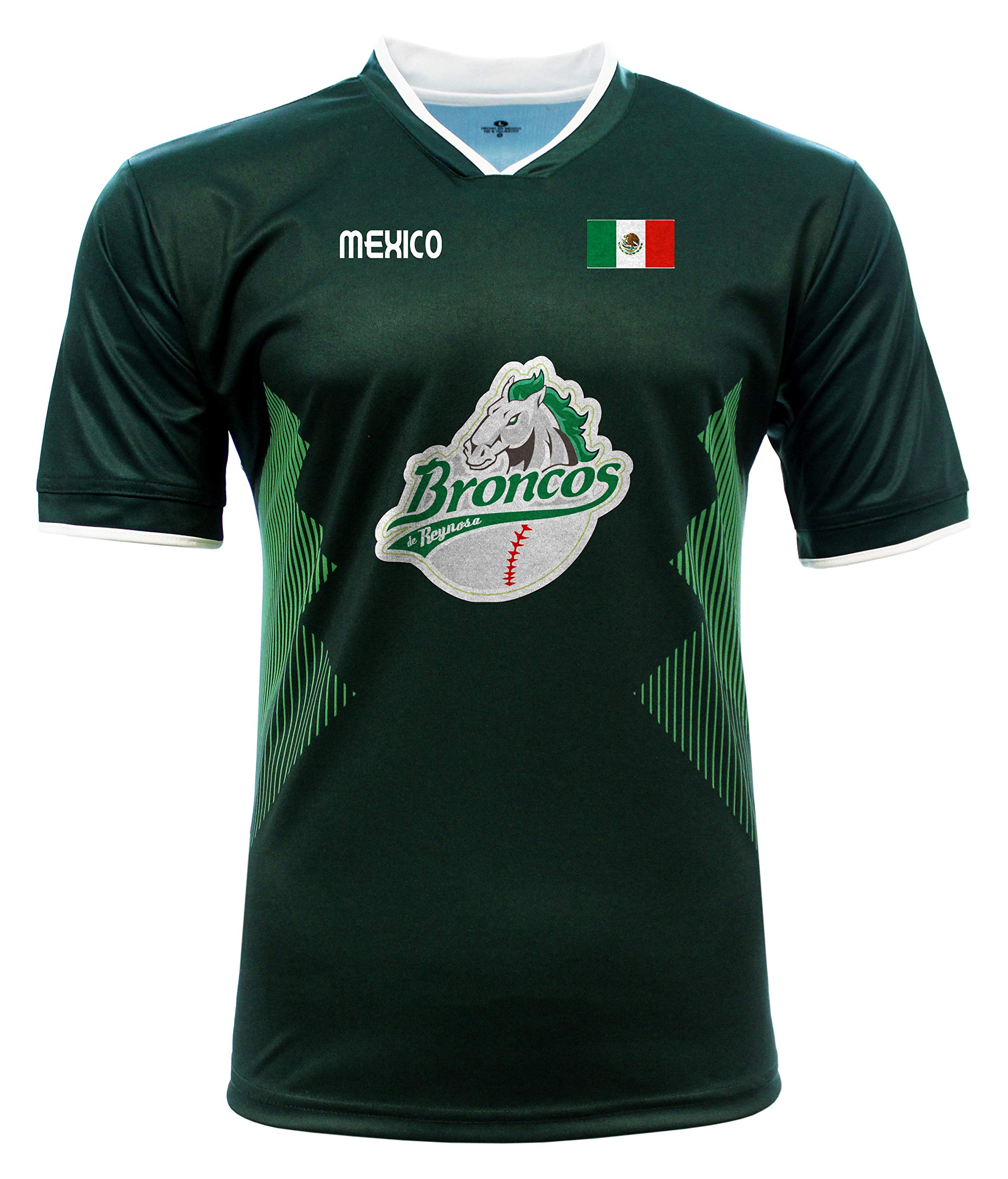 Jersey Mexico Broncos de Reynosa 100% Polyester_Made in Mexico (XXX-Large) Green