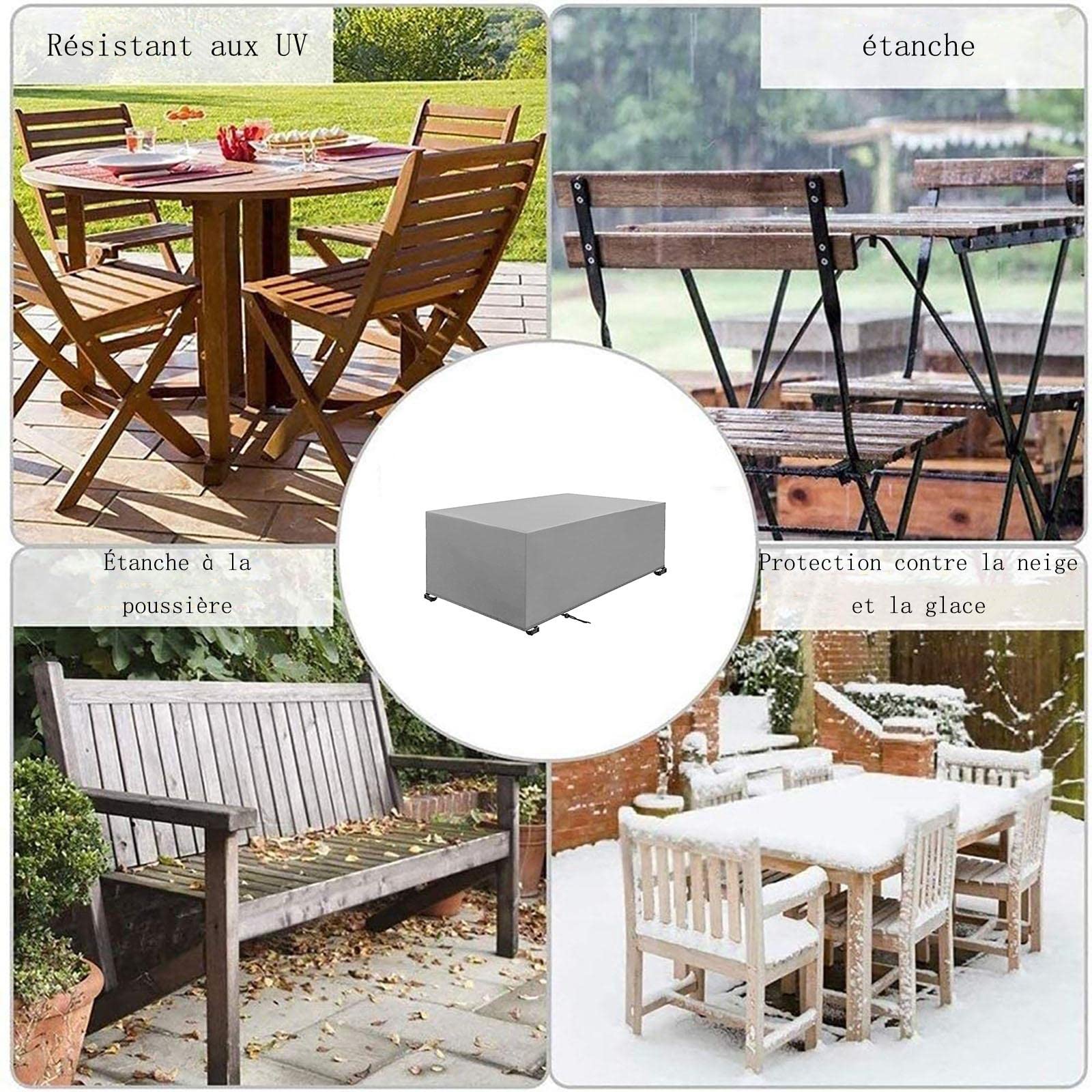 Gartenmöbel-Abdeckung 130x100x90cm – Wasserdicht, Winddicht, UV-beständig Aus 420D Oxford-Stoff