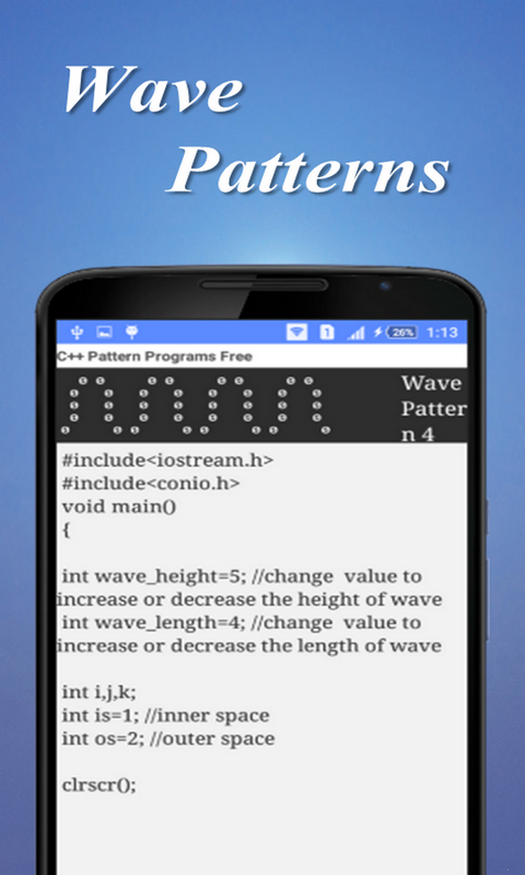 C++ Pattern Programs Free:Amazon.com:Appstore for Android